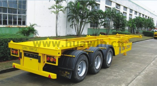 Sinotruk 3 Axles 40FT Flatbed Semi Trailer with Jost King Pin