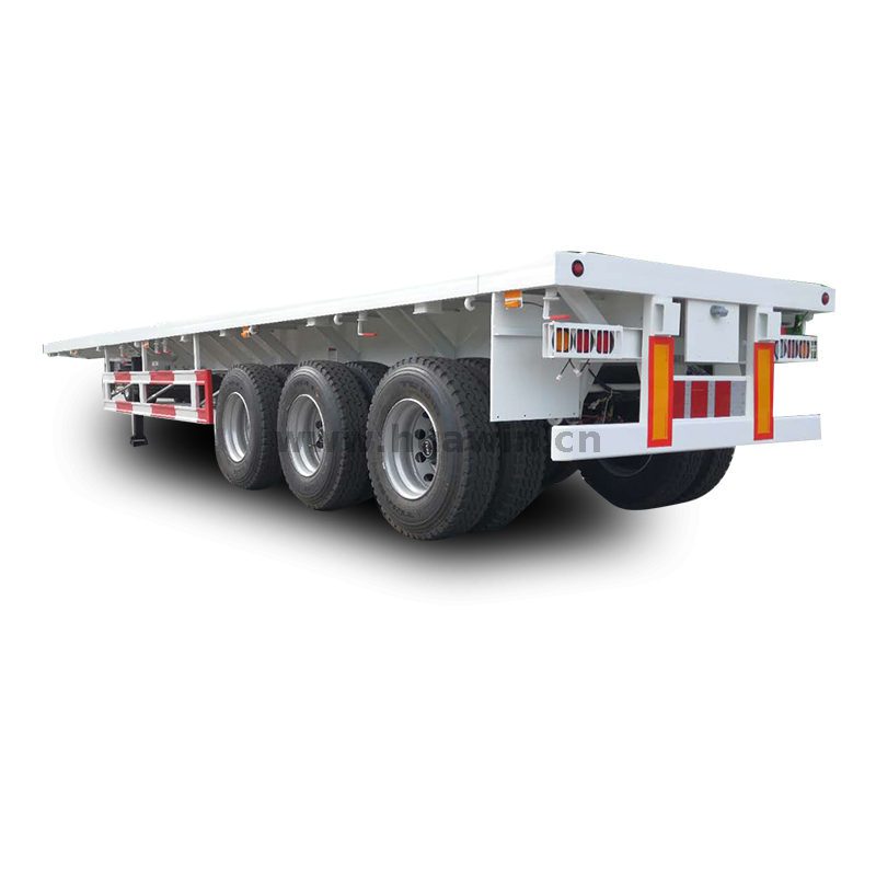 Sinotruk Tri-Axle Flatbed Container Trailer