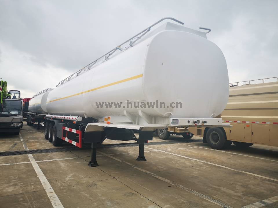3 Axles 35, 000 Liters Oil Fuel Tanker Tank Trailer 